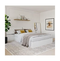 Nexera Panoramic Headboard, Queen, White