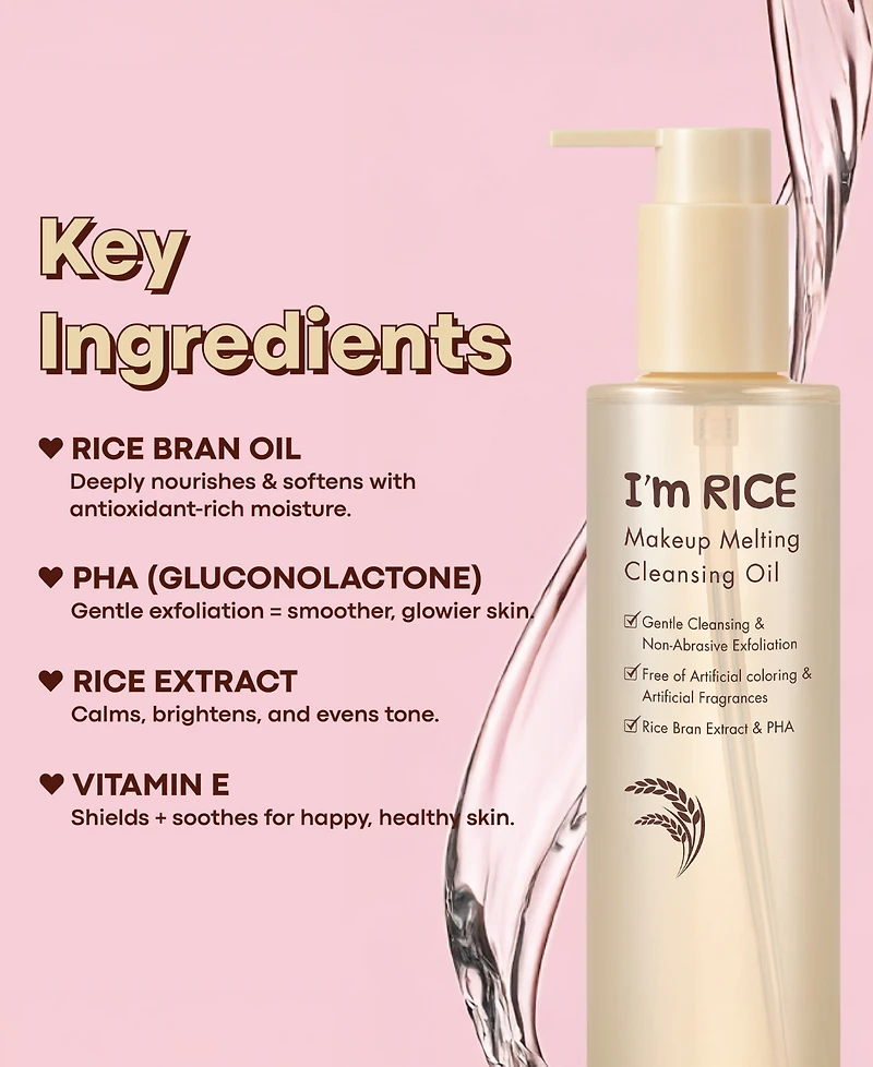 Tonymoly I'm Rice Makeup Melting Cleansing Oil, 7.27 oz.