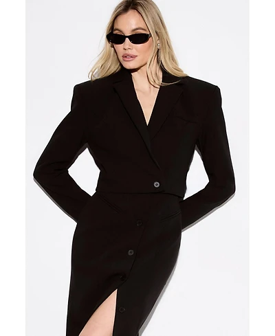 MissPap Women's Premium Pleat Back Blazer