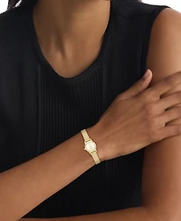 Calvin Klein Women's Ck Contemporary Gold Tone Stainless Steel Bracelet Watch, 18mm