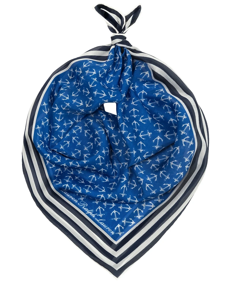 Lauren Ralph Nautical Small Square Scarf