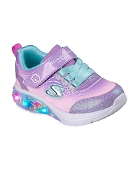 Skechers Toddler Girls' My Dreamers - Lil Mermaid Light-Up Fastening Strap Casual Sneakers from Finish Line
