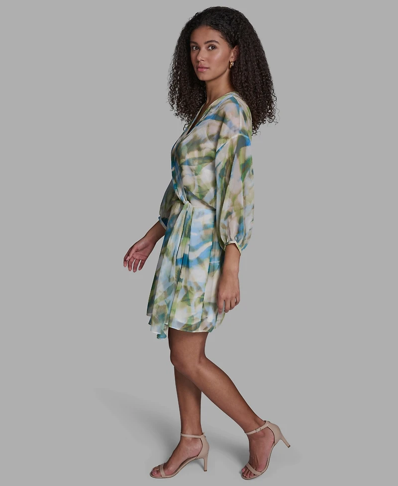 Bcbg Women's Long-Sleeve Mini Dress