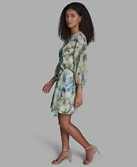 Bcbg Women's Long-Sleeve Mini Dress