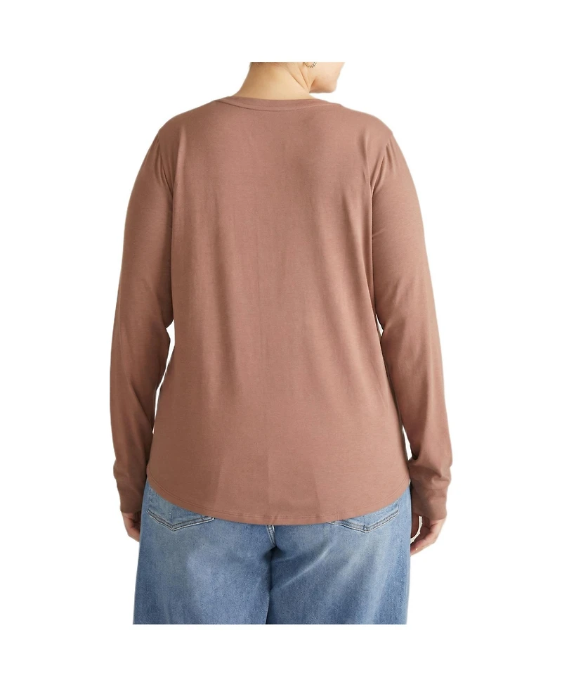 Universal Standard Women's Plus Long Sleeve Tee