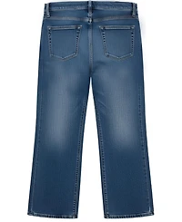 Kate Mack Girls' 2T-6X Snoopy Print Long-Sleeve Top and Denim Pants, 2-Piece Set