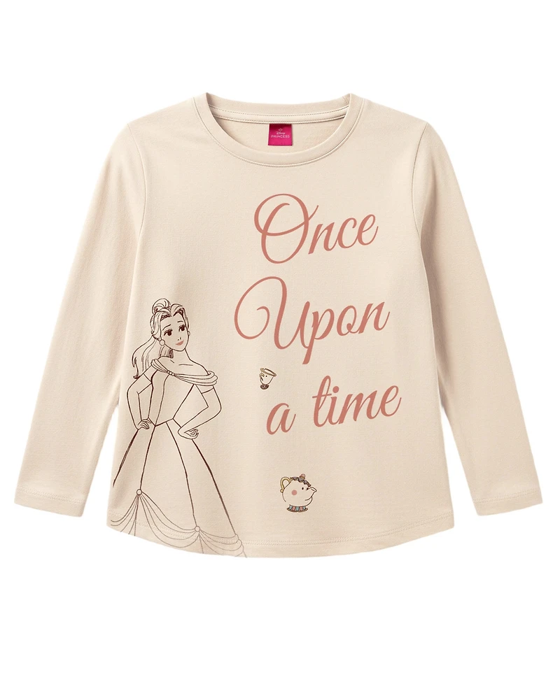 Kate Mack Girls' 2T-6X Long-Sleeve T-Shirt and Skirt, 2-Piece Set