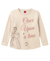 Kate Mack Girls' 2T-6X Long-Sleeve T-Shirt and Skirt, 2-Piece Set