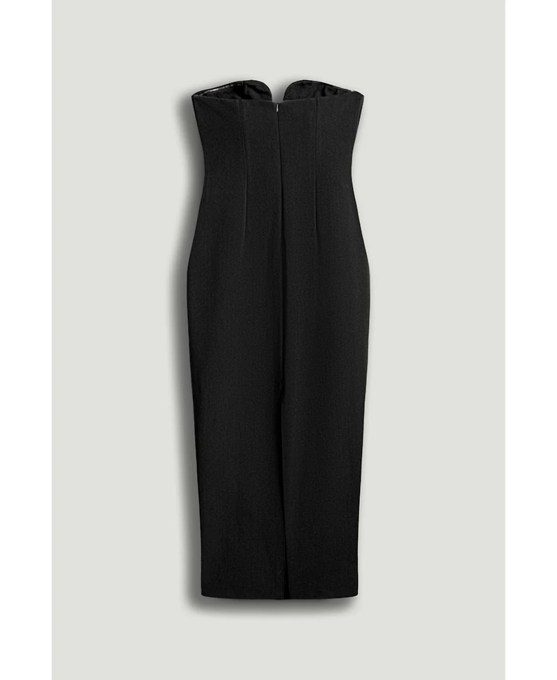 Nocturne Women's Strapless Sweetheart Midi Pencil Dress