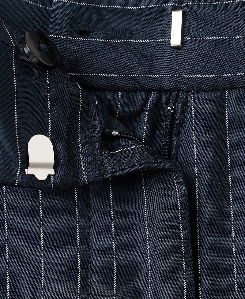 Mango Women's Pinstripe Wide Leg Pants