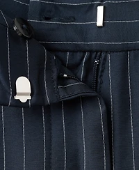 Mango Women's Pinstripe Wide Leg Pants