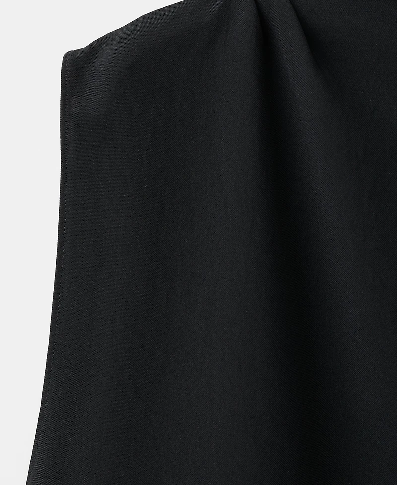 Mango Women's Asymmetrical Neckline Blouse