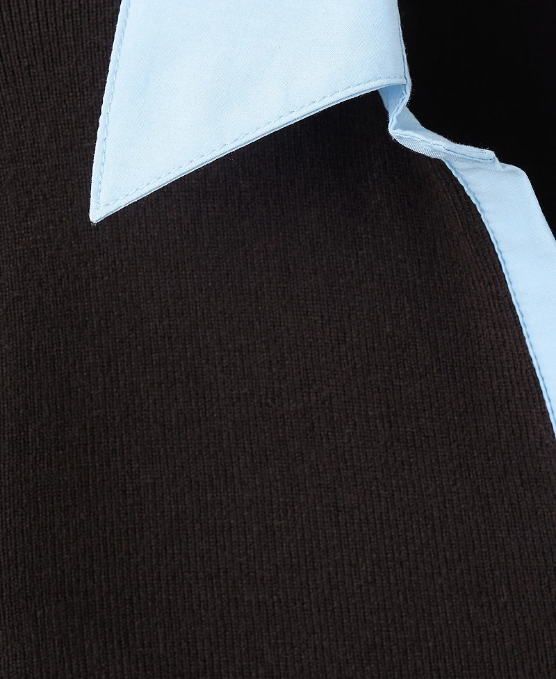 Mango Women's Combined Shirt-Collar Sweater