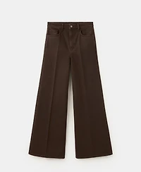 Mango Women's High-Waisted Wide Leg Jeans