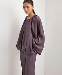 Mango Women's Straight Mid-Rise Pants