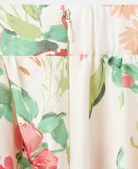 Mango Women's Flowers Midi Skirt