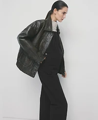 Mango Women's Maternity Denim Dungarees