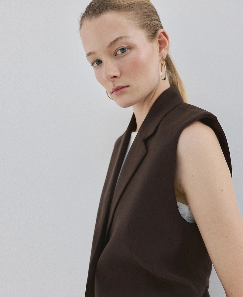 Mango Women's Lapels Suit Vest