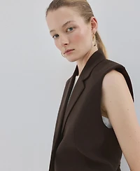 Mango Women's Lapels Suit Vest