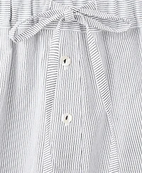Mango Women's Cotton Striped Pajama Shorts