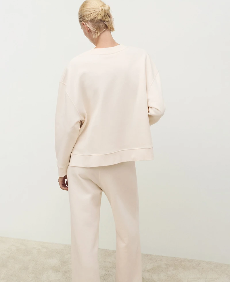 Mango Women's Fluid Cotton Sweatshirt