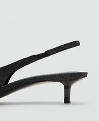 Mango Women's Buckle Slingback Denim Shoes