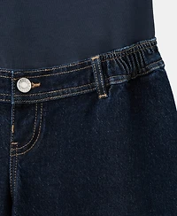 Mango Women's Wide Leg Maternity Jeans