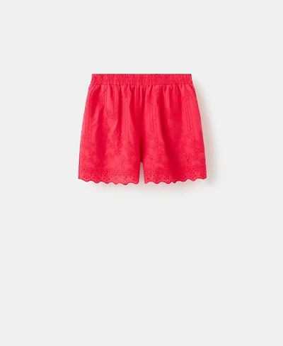 Mango Women's Floral Embroidered Shorts