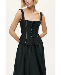 Nocturne Women's Laced Corset Maxi Dress