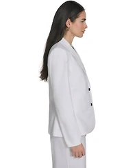 Calvin Klein Petite Notch Collar Long-Sleeve Jacket