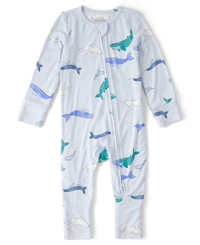 Carter's Baby Boys' PurelySoft Whale 2-Way Zip Snug Fit Sleep & Play Pajamas