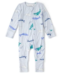 Carter's Baby Boys' PurelySoft Whale 2-Way Zip Snug Fit Sleep & Play Pajamas