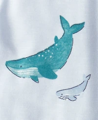 Carter's Baby Boys' PurelySoft Whale Pull-On Pants, 2-Pack