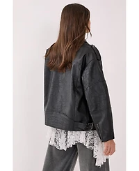 Nasty Gal Women's Faux Leather Biker Jacket