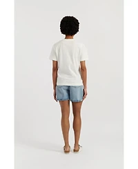 Chinti & Parker Women's Cotton Snoopy Cherry T-Shirt