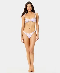 California Waves Women's Blooming Garden Bungie Balconette Underwire Bikini Top