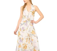 Parker Women's Sleeveless Ruffle Front Maxi Dress