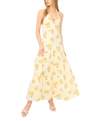 Parker Women's Floral Print Halter Neck Maxi Dress