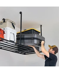 StoreYour 3' x 8' Faber Overhead Garage Shelving | Holds 700 lbs