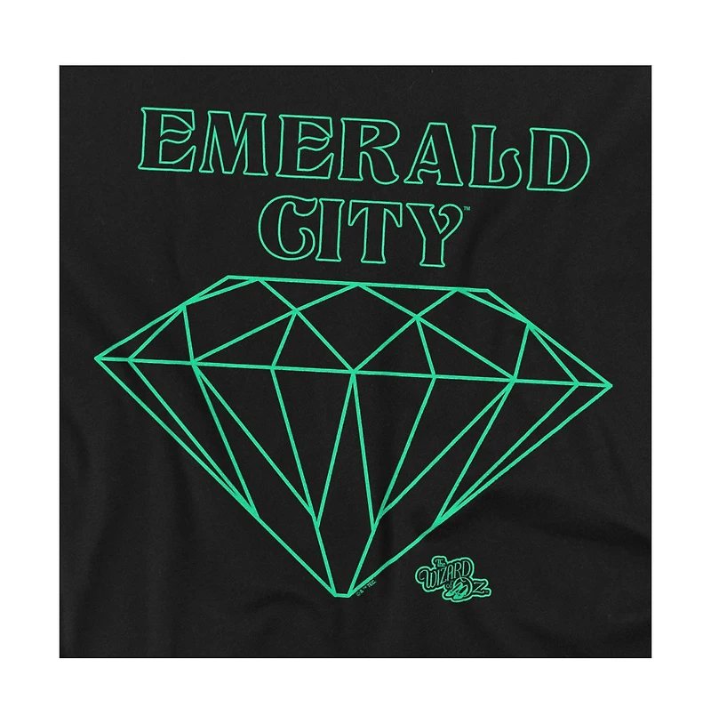 Wizard Of Oz Men's The Emerald City Line Logo T-Shirt