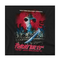 Friday The 13th Big & Tall Part Viii Jason Takes Manhattan Vintage Poster T-Shirt