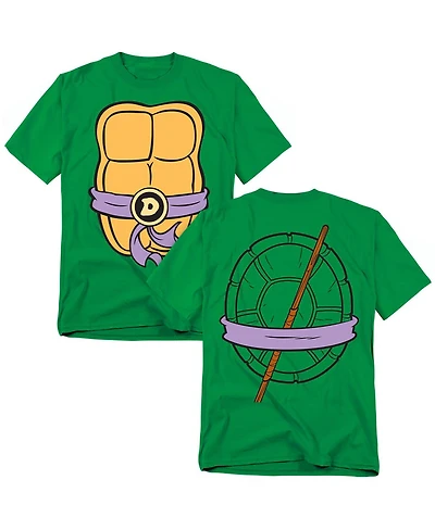 Teenage Mutant Ninja Turtles Men's Donatello Shell Front Back T-Shirt