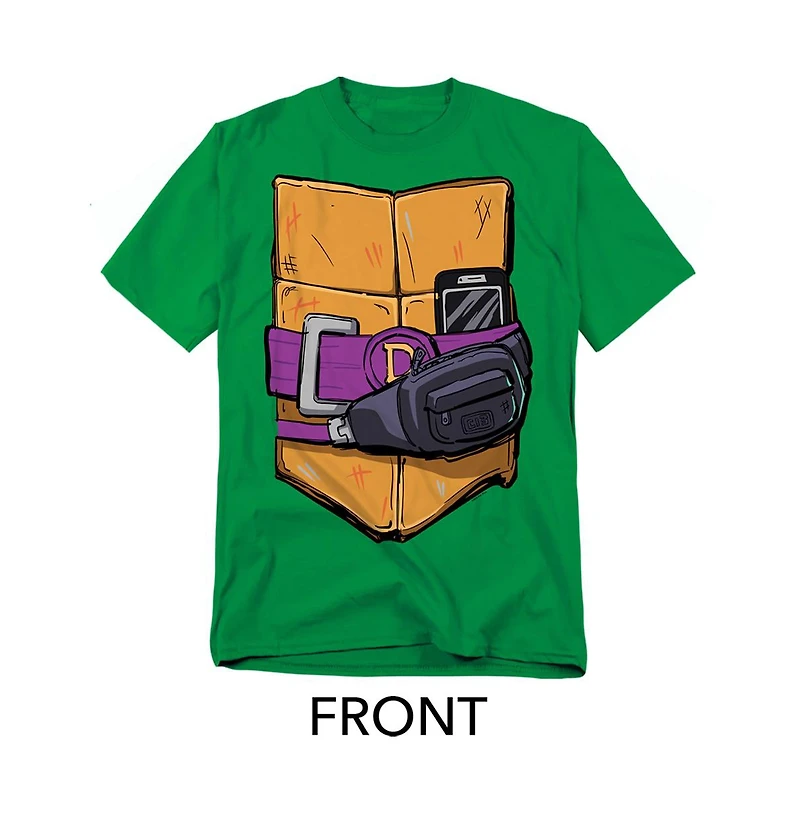 Teenage Mutant Ninja Turtles Big & Tall Mayhem Donatello Shell Front Back T-Shirt