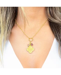 The Lovery Clover Charm Necklace 14K Gold-Plated Sterling Silver