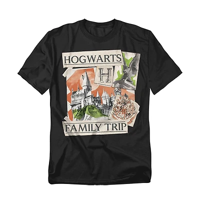 Harry Potter Men's Family Trip To Hogwarts Scrapbook T-Shirt