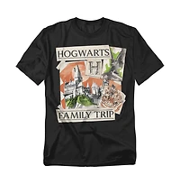 Harry Potter Men's Family Trip To Hogwarts Scrapbook T-Shirt