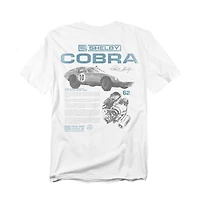 Mustang Men's Shelby Cobra Racing Infographic Back T-Shirt