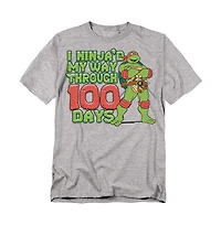 Teenage Mutant Ninja Turtles Men's Ninja'd My Way Through 100 Days T-Shirt