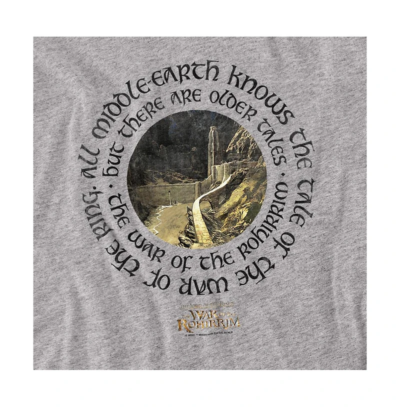 Lord Of The Rings Men's War Rohirrim Helms Deep Circle T-Shirt