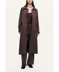 Nocturne Women's Single-Breasted Trench Coat